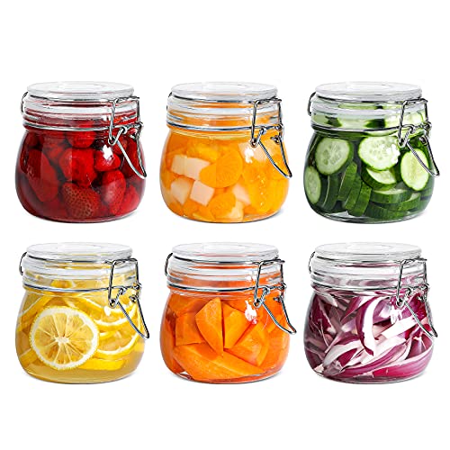 Glass Jars with Lids - 6