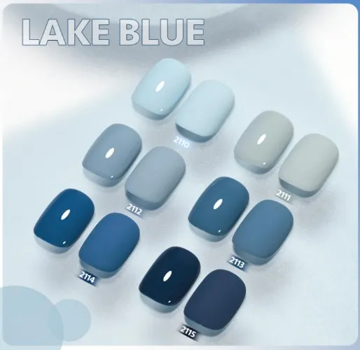 GAOY Gel Nail Polish Set 6 - Lake Blue