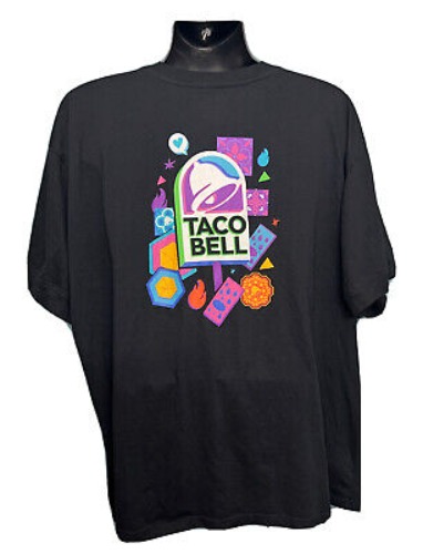 Taco Bell Employee Worker Uniform Shirt 3 Button Black Size 3XL  | eBay
