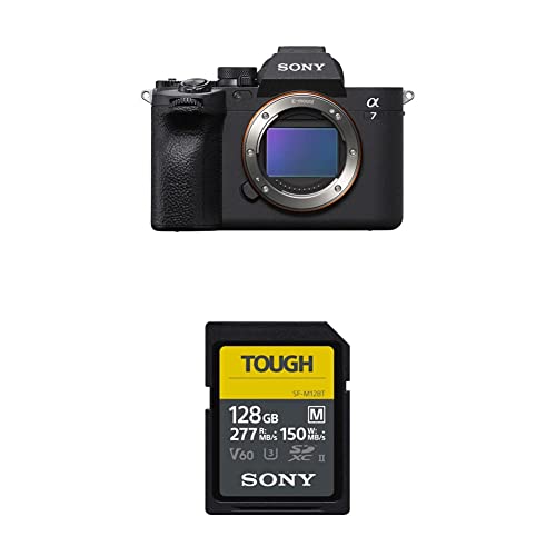 Sony Alpha 7 IV Full-Frame Mirrorless Camera & Sony Tough-M Series SDXC UHS-II Card 128GB - Body Only - w/ 128GB Card