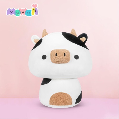 Mewaii® Mushroom Family Cow Kawaii Plush Pillow Squish Toy | Cow / 14inch