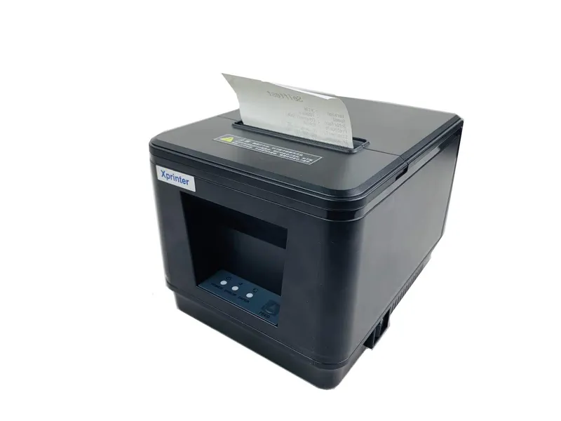80MM POS Thermal Receipt Printer Compatible 80mm Thermal Paper Rolls sec High- Pos Printer with Auto Cutter ESC/POS Command Support Windows Mac Pos System(Black)(USB) - 