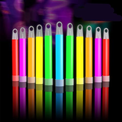 Glow Fever Glow Sticks Bulk 100ct Premium Glow in The Dark Light Up with Lanyards, for Glow Party Supplies, Party Favors, Birthday, Halloween, Graduation, Super Bright, Glow Up to 12 hrs - Mixed