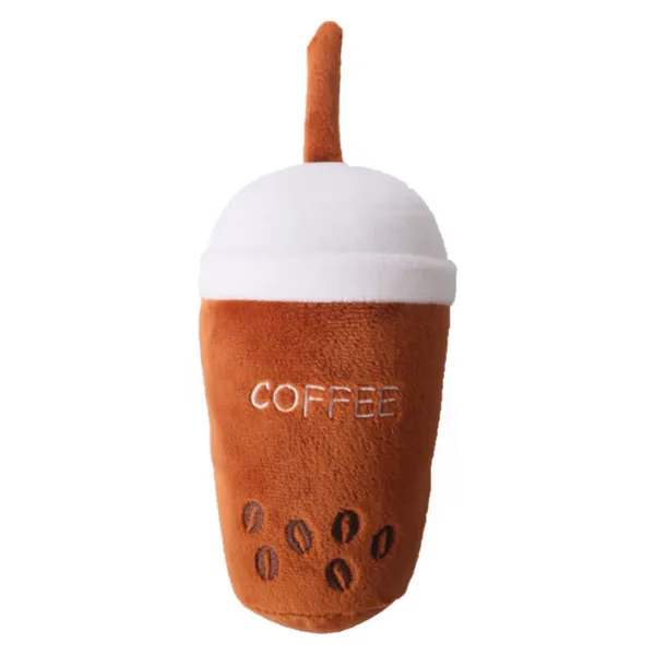 Sofia - Chew-resistant, squeaky dog toy coffee cup