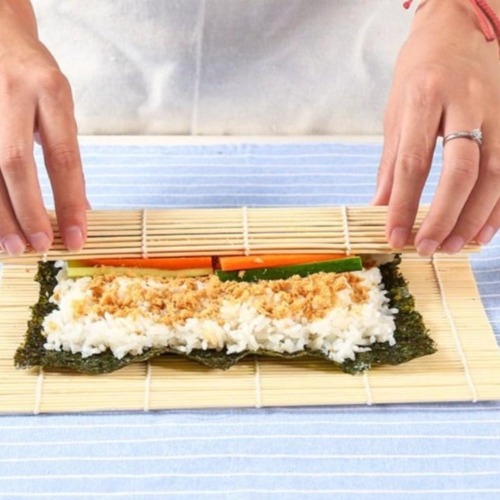DIY Bamboo Sushi Rolling Mat Set