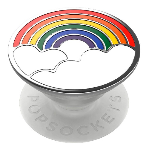 PopSockets: PopGrip Expanding Stand and Grip with a Swappable Top for Phones & Tablets - Rainbow Enamel