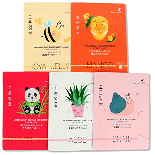 Korean Skincare 5 Face Masks