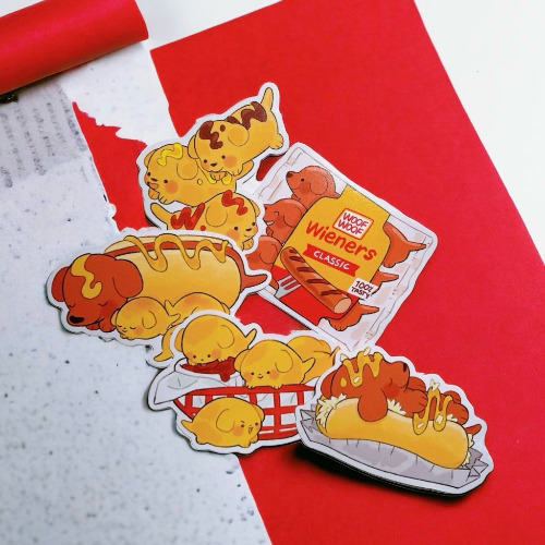 Hotdog Stickers