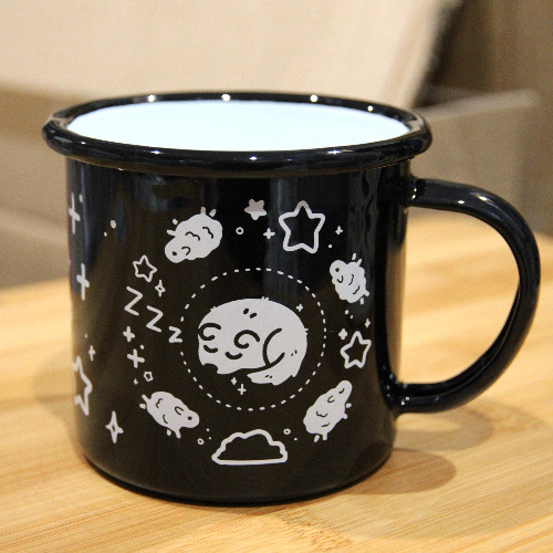 Counting Sheep Enamel Mug