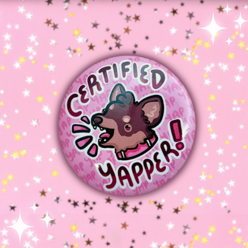 “Certified Yapper!" Button 