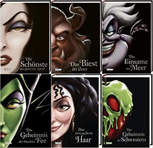 Disney Villains 6 Bände im Set plus 1 exklusives Postkartenset - Gebundenes Buch