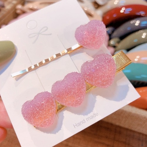 Sugared Valentine Hair Clip - Pink