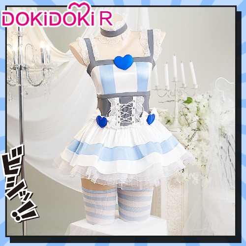 【Ready For Ship】【Last Batch】DokiDoki-R Anime Cosplay Stockingg Costume Angel Dress | L