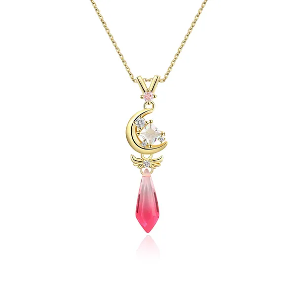 Leia Crystal Drop Necklace