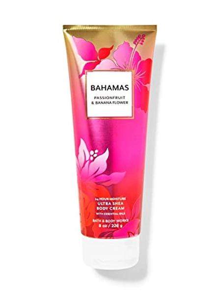 Bath and Body Works BAHAMAS - PASSIONFRUIT & BANANA FLOWER Ultra Shea Body Cream 8 Ounce (2020 Edition)