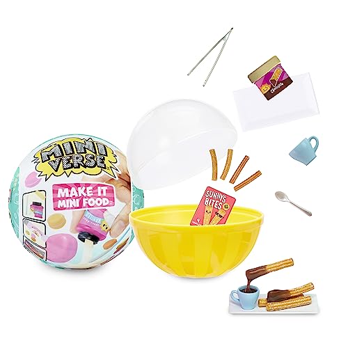 MGA's Miniverse Make It Mini Food Cafe Series 2 Mini Collectibles, Mystery Blind Packaging, DIY, Resin Play, Replica Food, NOT Edible, Collectors, 8+
