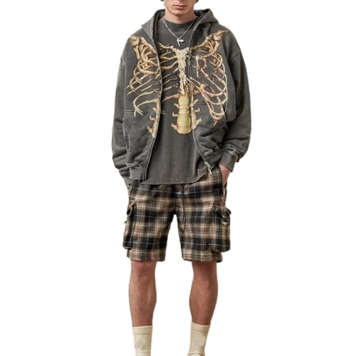 WDFWORD メンズパーカー ジップパーカー 無地 裏パイル ジップアップ メンズ フード付き 長袖 ゆったり トレーナー カジュアル スウェット ジャケット Y2K風 アウター おしゃれ フルジップジャケット