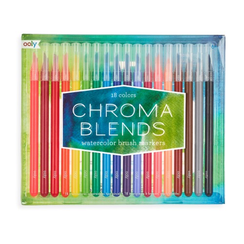 Chroma Blends Watercolor Brush Markers by OOLY