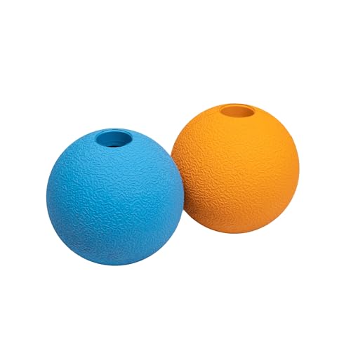 Amazon Basics Rubber Fetch Toy Dog Balls 2.5 Inch 3 Pack - Fetch Balls (Pack of 2) - 3 inch