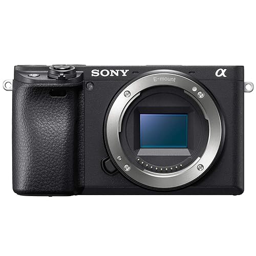 Sony Alpha a6400 Mirrorless Camera: Compact APS-C Interchangeable Lens Digital Camera with Real-Time Eye Auto Focus, 4K Video & Flip Up Touchscreen - E Mount Compatible Cameras - ILCE-6400/B Body - Base - Camera Only
