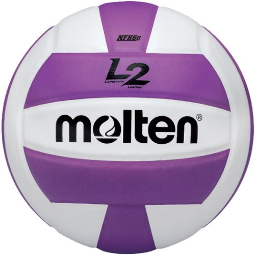 Molten Premium Competition L2 Volleyball, NFHS Approved - Purple/White