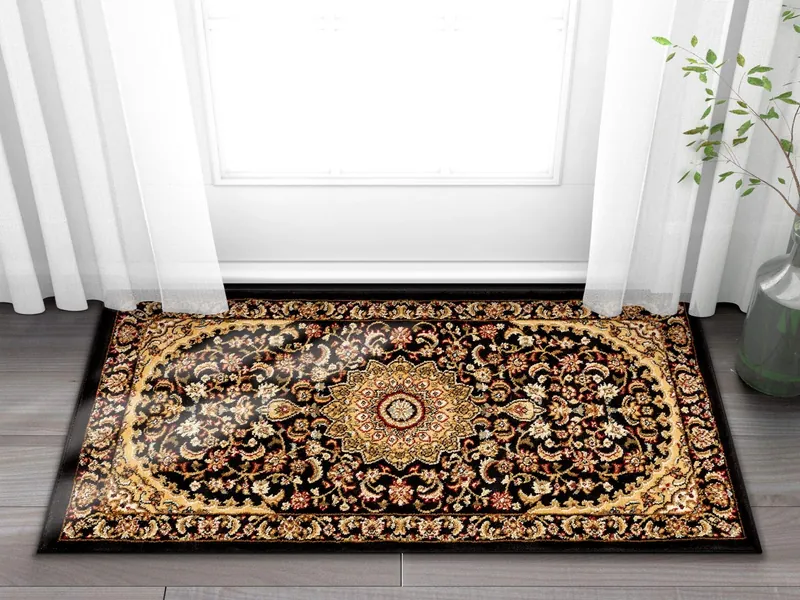 Well Woven Sultan Medallion Black Oriental (2'3" x 3'11") Area Rug Persian Floral Formal Traditional Area Rug Easy Clean Stain Fade Resistant Modern Classic Contemporary Thick Soft Plush Doormat