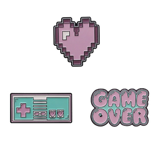 3pcs Set Pastel Game Lover Pins