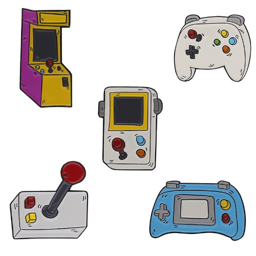 5pcs Retro Games Pins
