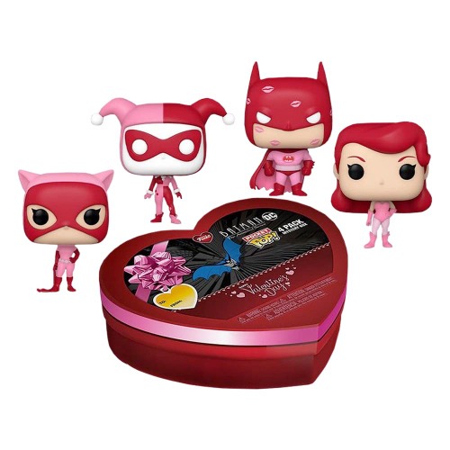 Funko Batman The Animated Series Valentines Day US Exclusive Pocket Pop! 4 Piece