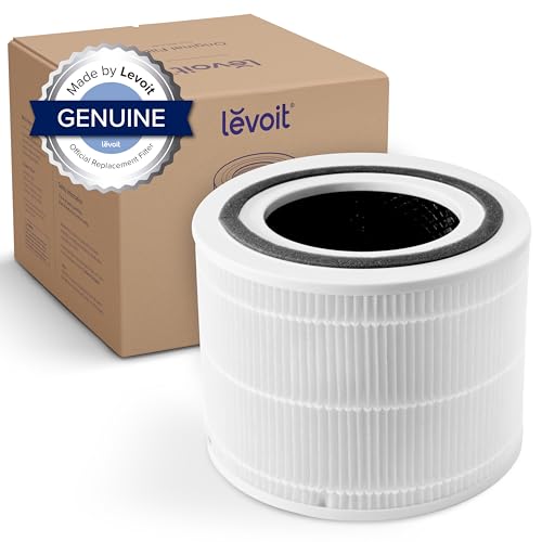 LEVOIT Core 300 Air Purifier Replacement Filter, 3-In-1 Filter, Efficiency Activated Carbon, Core300-RF, 1 Pack, White - 1 Pack - Filter