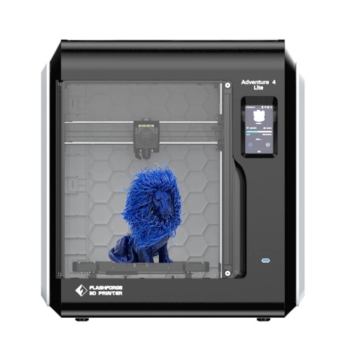 FlashForge Adventurer 4 Lite 3D Printer Leveling-Free with Quick Removable Nozzle, Carborundum Glass Platform and Resume Printing Function, 220x200x250mm Printing Size