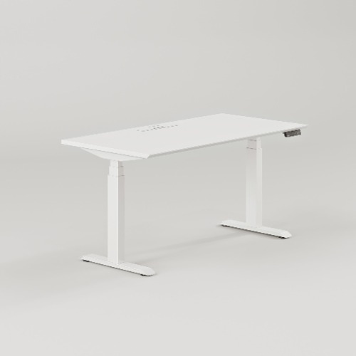Standing Desk - White / White / 60 inches x 30 inches