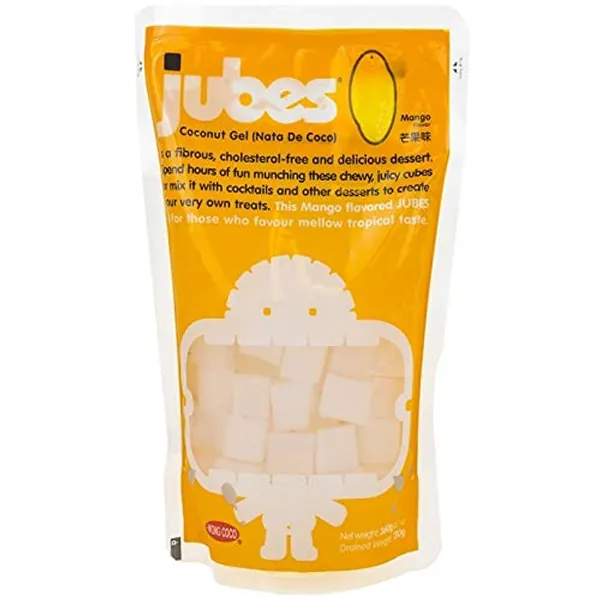 Jubes Nata De Coco Pack of 6 (Mango) - 7.4 Ounce (Pack of 6)