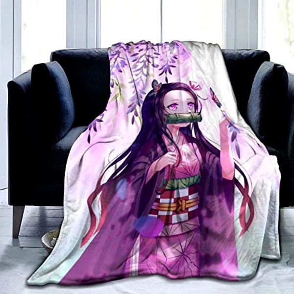 Anime Blanket Merch Ultra Soft Flannel Throw Blanket Warm Cozy Blanket Gifts for Kids Adults 50"X40" - Color1 - 50"x40"