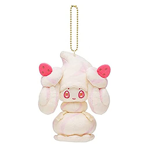 Alcremie Mawhip A La Mode Vanilla White 6 Inch Keychain Plush, Mawhip a La Mode Vanilla White, Large