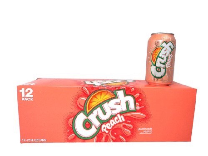 Crush Peach Soda 12oz Cans (Pack of 12) - Peach - 12 Fl Oz (Pack of 12)