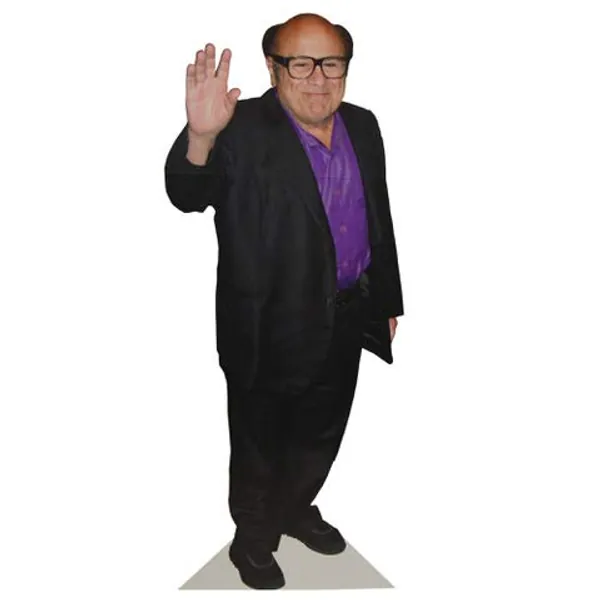 Lifesize Danny Devito Cardboard Cutout | Fun Decoration Perfect for Parties, Events, and Photoshoots | Stands on its own and folds flat for easy storage | 4’ 10” tall just like Danny Devito (D1)