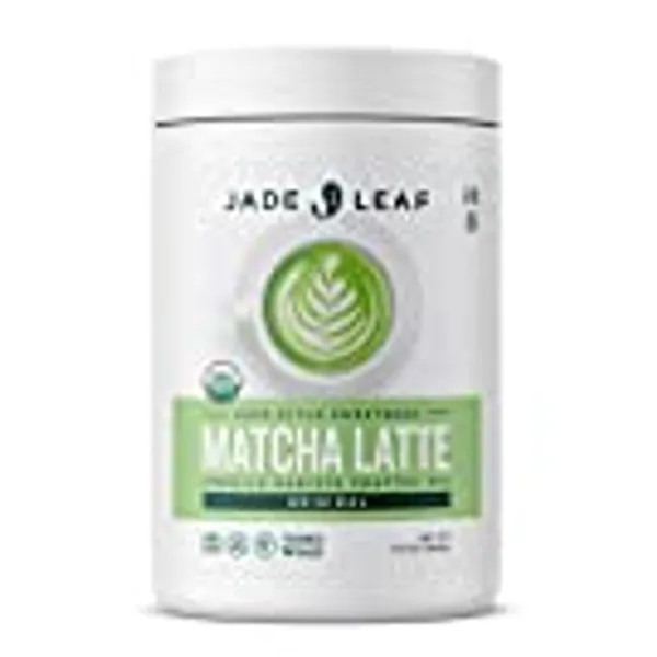 Jade Leaf Organic Matcha Latte Mix - Cafe Style Sweetened Blend - Sweet Matcha Green Tea Powder (1.1 Pound)