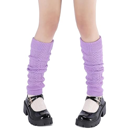 Zando Y2k Leg Warmers for Women Leg Warmers Y2k Leg Warmers 80s Kawaii Leg Warmers Cute Leg Warmers Goth Accessories - One Size - Purple