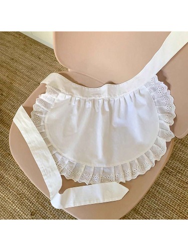 1pc Maid Apron, French Maid Costume Accessory, Women Role Play Halloween Valentine's Day Valentines