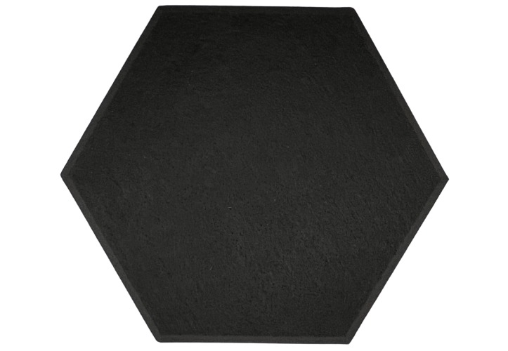 Hexagon PET Felt Acoustic Panels - 12 Pack - Eco Friendly Sound Absorption Panels - Black