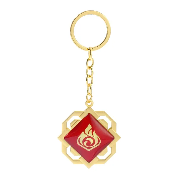 Genshin Impact Figure Vision Keychain - Game Project Luminous Pendant Keychain Cosplay Keyring Accessory