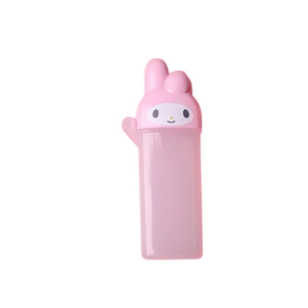 Sanrio Melody Portable Cotton Swab Slim 4.7 × 10.3 cm Makeup Travel Cases, 1 Count (Pack of 1), 1 Count (Pack of 1), Sanrio My Melody Portable Cotton Swab Slim Case 4.7 × 10.3 Cm Makeup Travel Cases