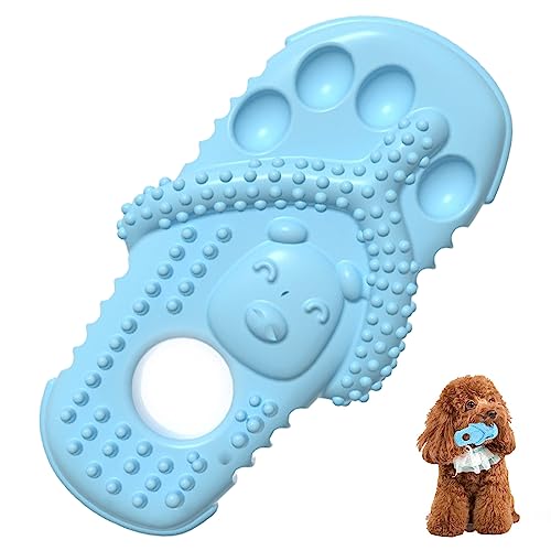 Kauspielzeug Hund, Dog Chew Toy, Hundespielzeug Unzerstörbar, Interaktives Hundespielzeug Kleine Hunde, Welpenspielzeug, Spielzeug Hund, Hundespielzeug Intelligenz für Reinigt Zähne und Zahnfleisch - Slipper Chew Toy, 12cm