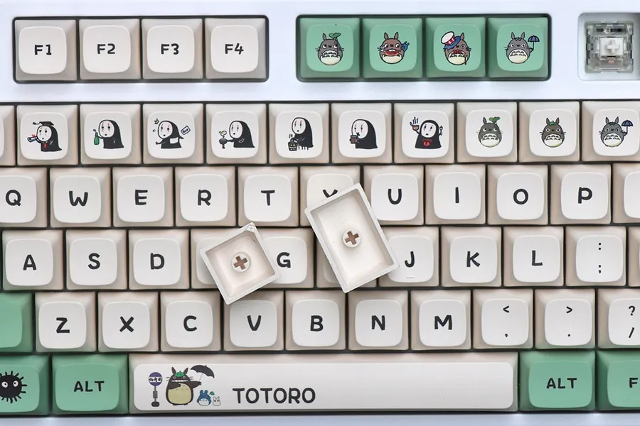 Totoro Theme Keycap Set Mechanical Keyboard (145) MX Switch XDA Profile PBT Free Keycap Puller
