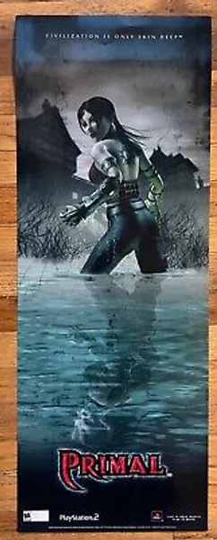 🔥 Primal PlayStation 2 PS2 Vintage Video Game PROMO Poster 🔥 | eBay
