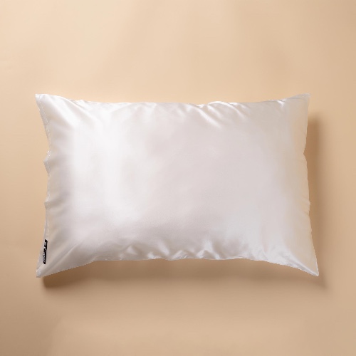 Organic Silver Ion Silk Pillowcase | Pearl White / Queen