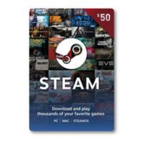 Valve Steam Wallet Card $50