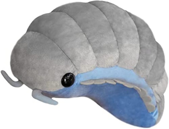 EASELR 1.8lb Weighted Plush Isopod Pill Bug 12in Soft Insect Pillow Cushion Grey Kids Stuffed Animal Gift - Grey - 12inch