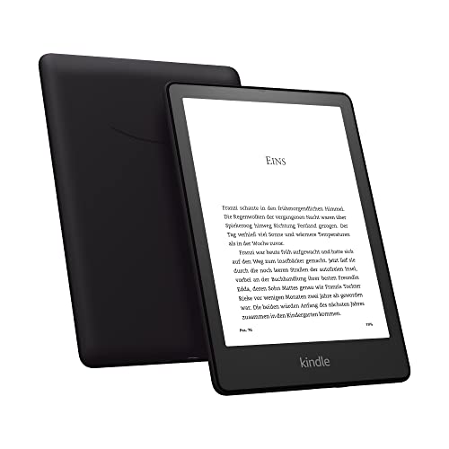 Kindle Paperwhite Signature Edition (32 GB) – Mit 6,8 Zoll (17,3 cm) großem Display, kabelloser Ladefunktion und Frontlicht mit automatischer Anpassung – ohne Werbung - Schwarz + Kindle Unlimited - Schwarz - Mit 3 Monaten Kindle Unlimited